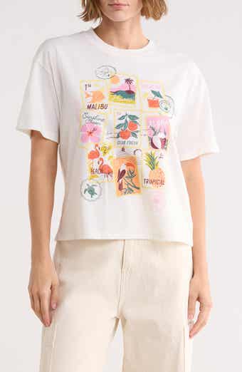 Vinyl Icons Tropical Stamps Graphic T-Shirt