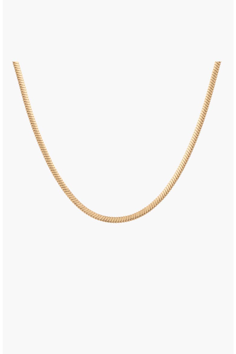 Unbreakable Herringbone Necklace, Main, color, Yellow