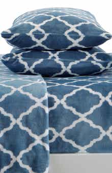 Printed Plush Velour Sheet Set