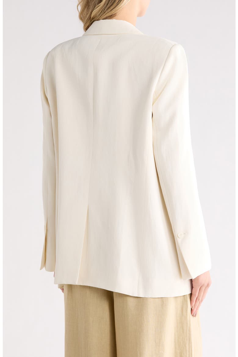 Tabitha Double Breasted Stretch Blazer, Alternate, color, BONE