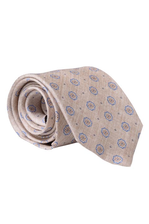 Antinori - Extra Long Printed Silk Tie for Men
