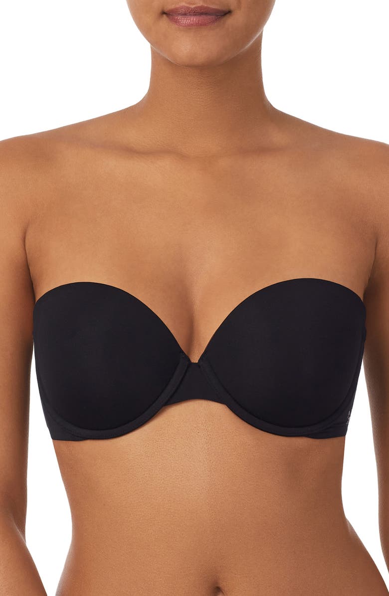 DKNY Smooth Strapless Underwire Push-Up Bra, Alternate, color,
