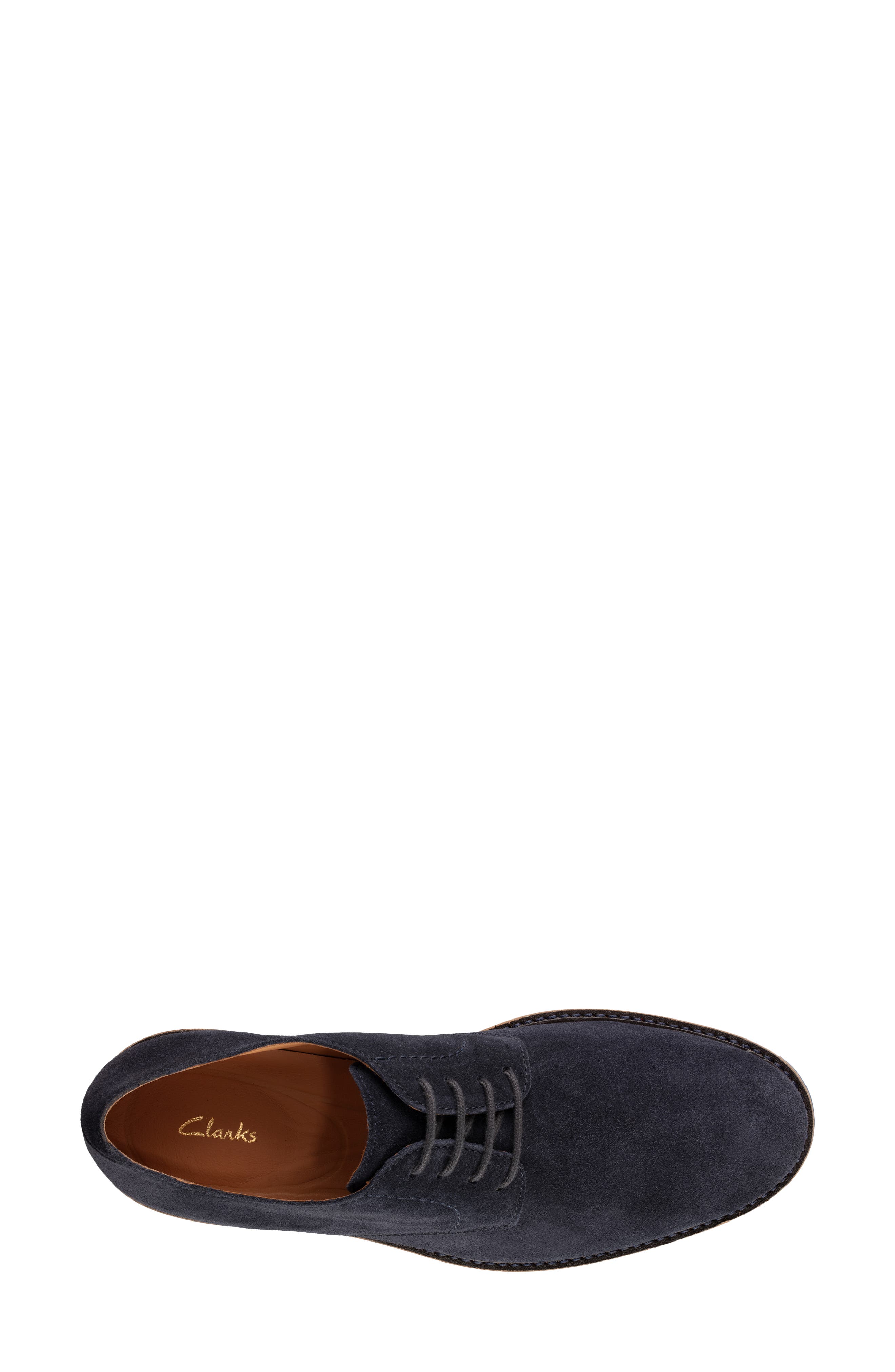 Atticus Plain Toe Derby, Alternate, color, NAVY SUEDE