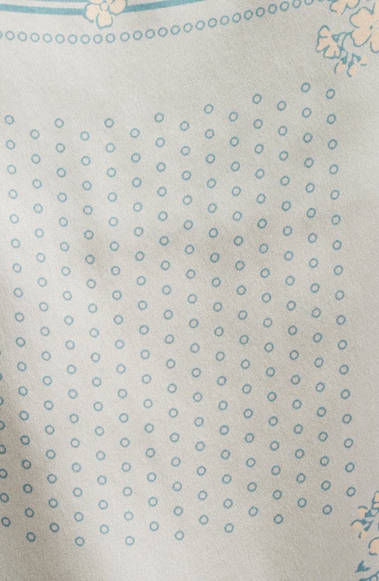 Reformation Esme Scarf Print Silk Camisole, Alternate, color, Bardot