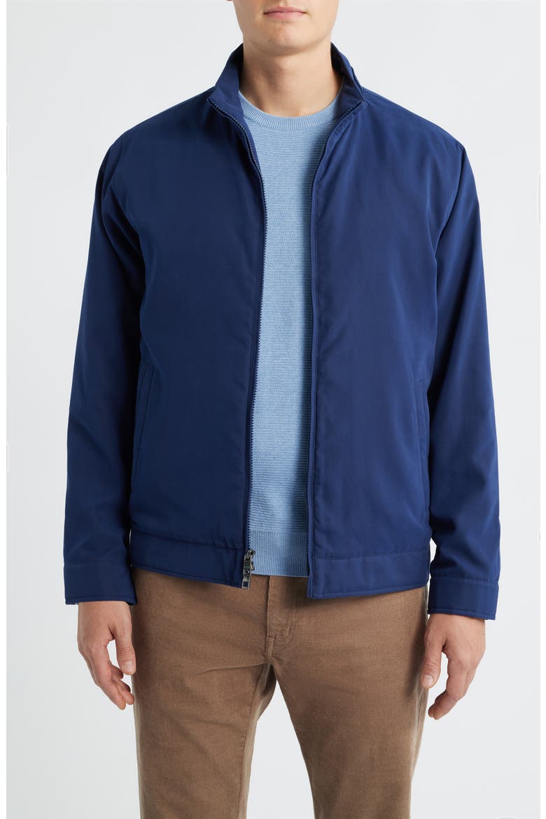 Bleecker Zip Jacket, Main, color, NAVY