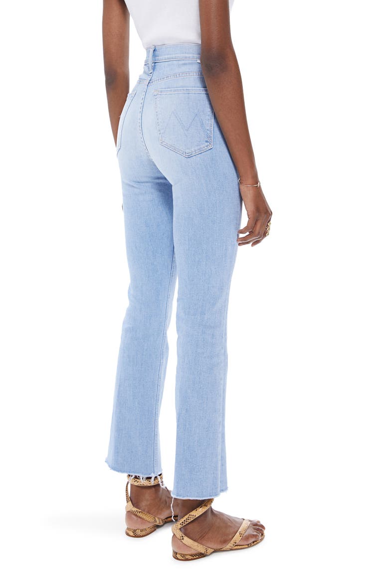 The Tripper High Waist Fray Hem Ankle Jeans, Alternate, color, ISLAND TIME