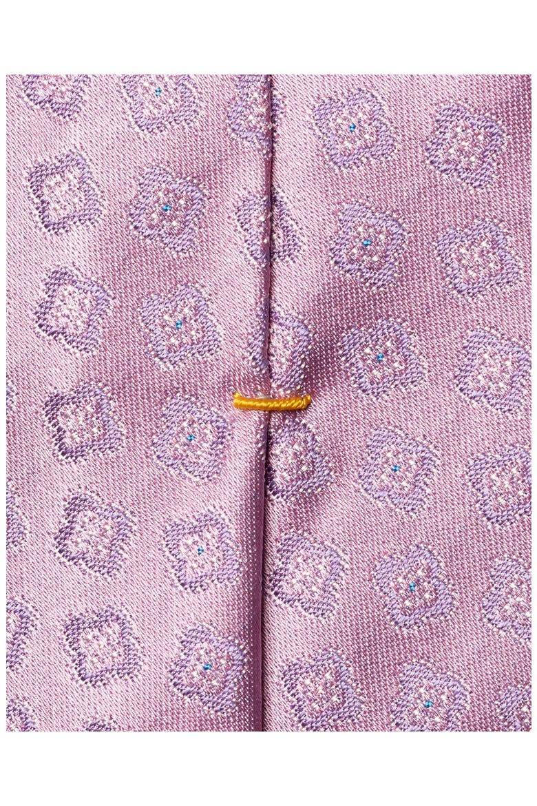 Pink Medallion Silk Tie, Alternate, color, MEDIUM PINK