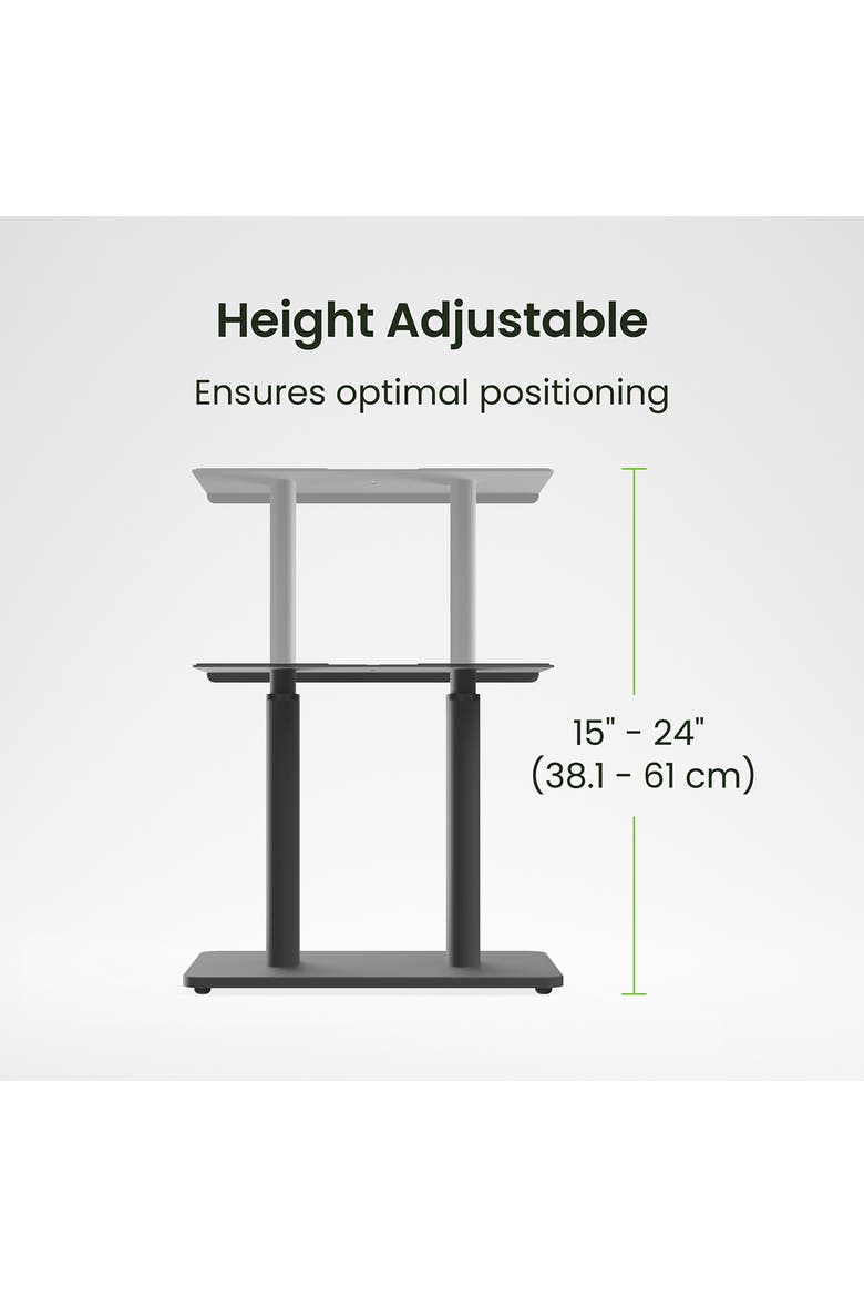 SCH Universal Height Adjustable Center Channel Speaker Stand, Alternate, color, Black