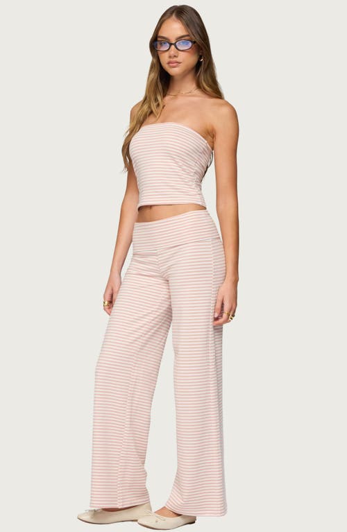 Edikted Lilah Striped Tube Top In Pink