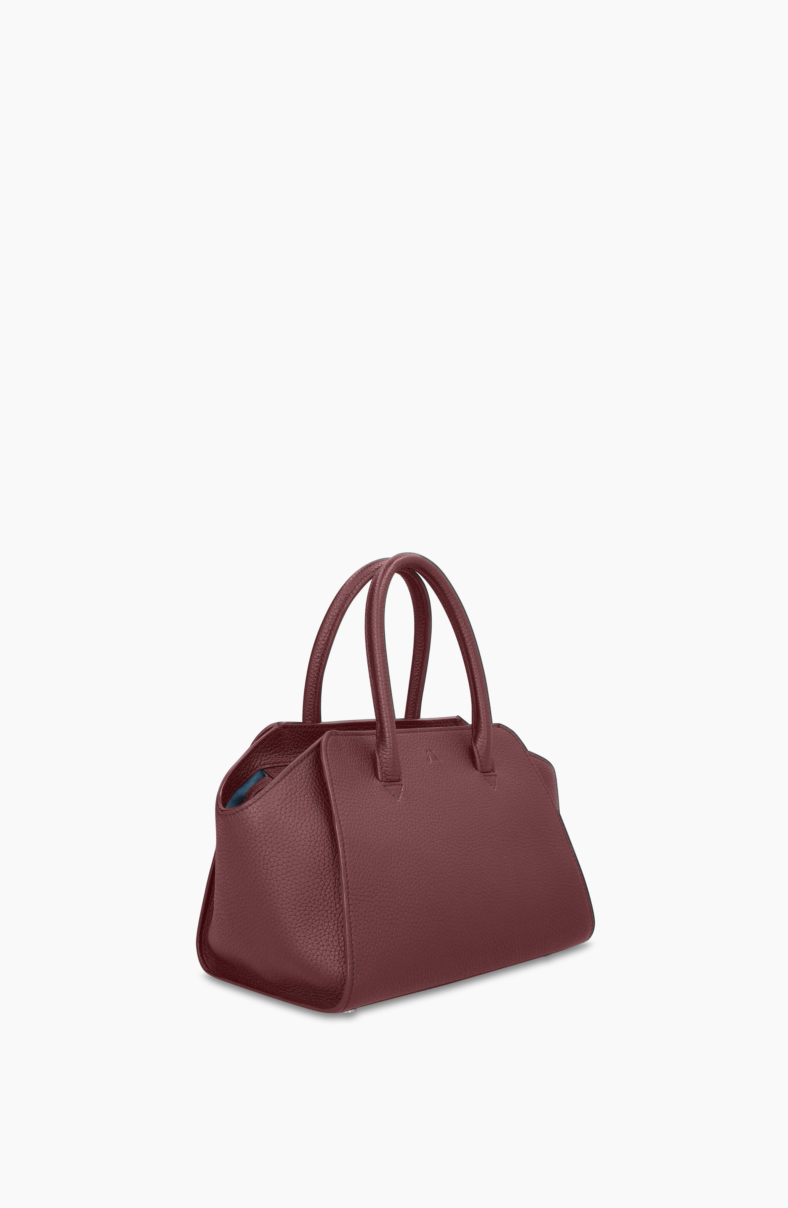 Mini Voyager Leather Crossbody Bag - Grain, Alternate, color, Grain Dark burgundy