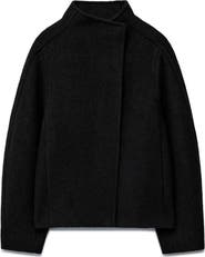& Other Stories Asymmetric Oversize Wool Jacket