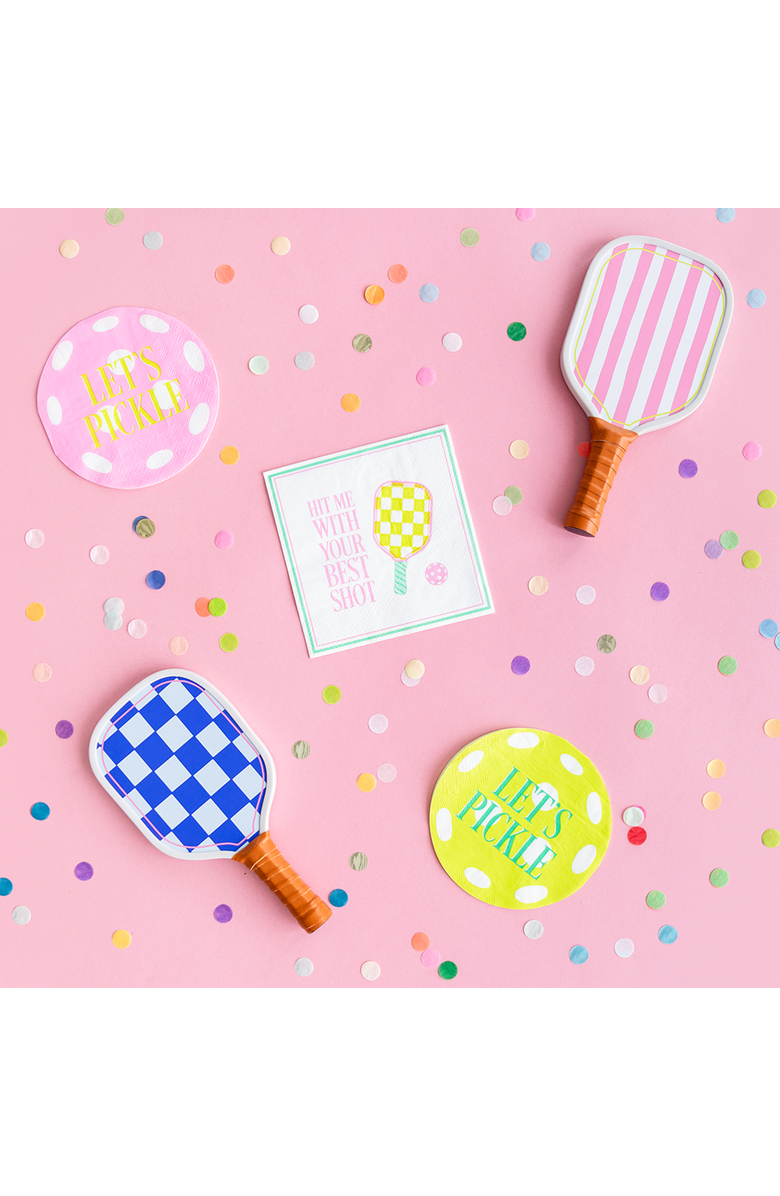 Jollity & Co Pickleball Social Club Let's Pickle Cocktail Napkins, Alternate, color, Assorted Pre-Pack