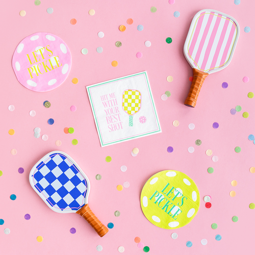 Jollity & Co Pickleball Social Club Let's Pickle Cocktail Napkins In Assorted Pre-pack