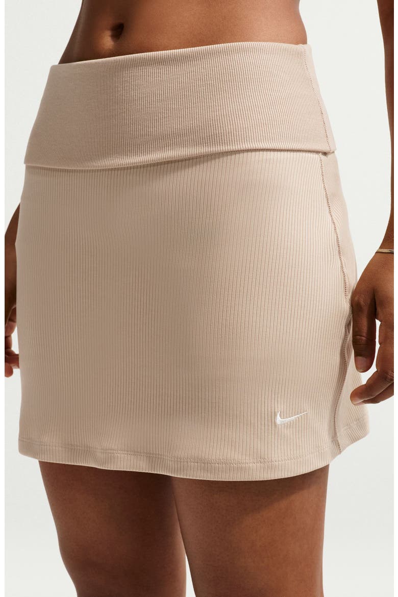 Sportswear Chill Rib Skirt, Alternate, color, LINEN/ SAIL