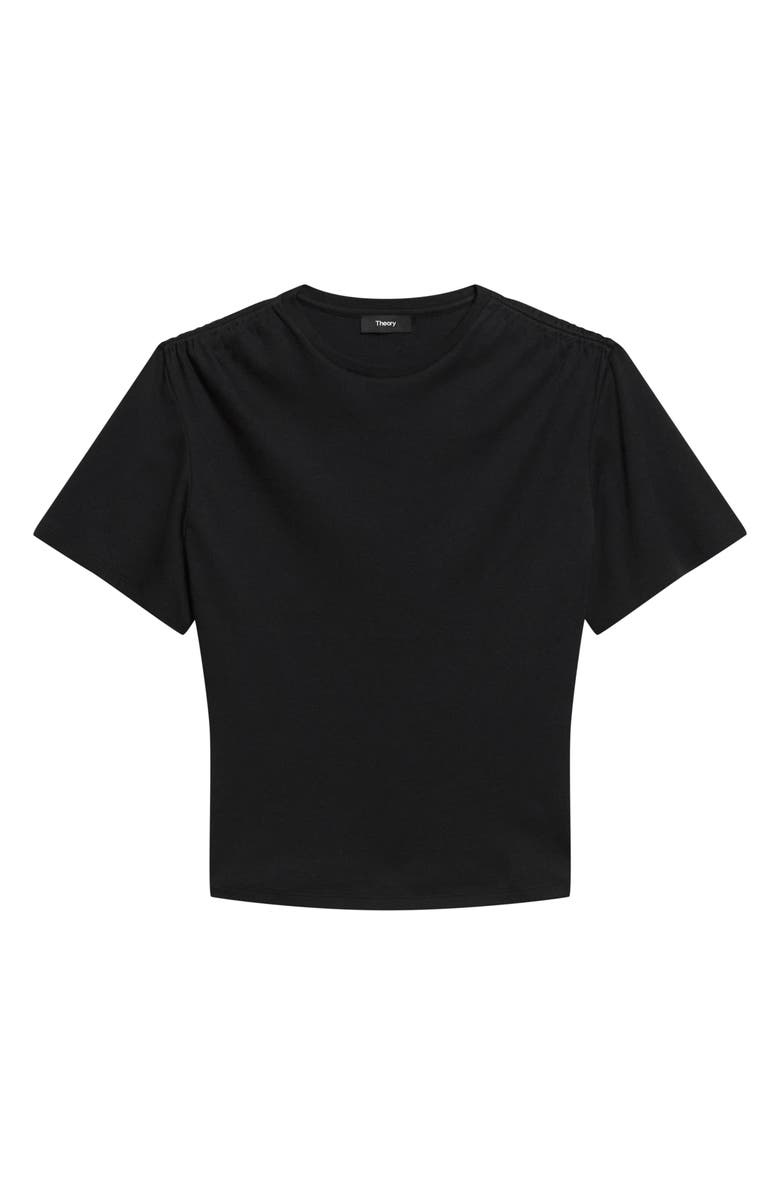 Theory Ruched Shoulder Supima<sup>®</sup> Cotton T-Shirt, Alternate, color, 