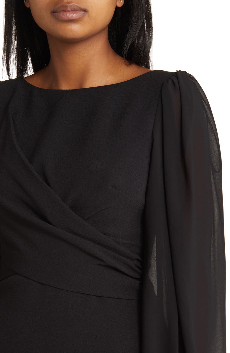 Vince Camuto Long Sleeve Stretch Crepe Sheath Dress, Alternate, color,