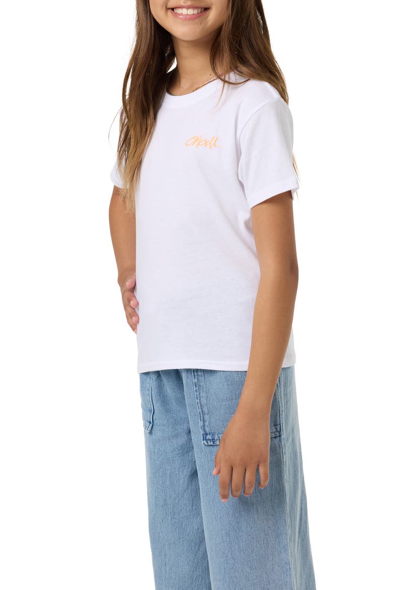 Kids' Surf Angie Cotton Graphic T-Shirt, Alternate, color, WHITE
