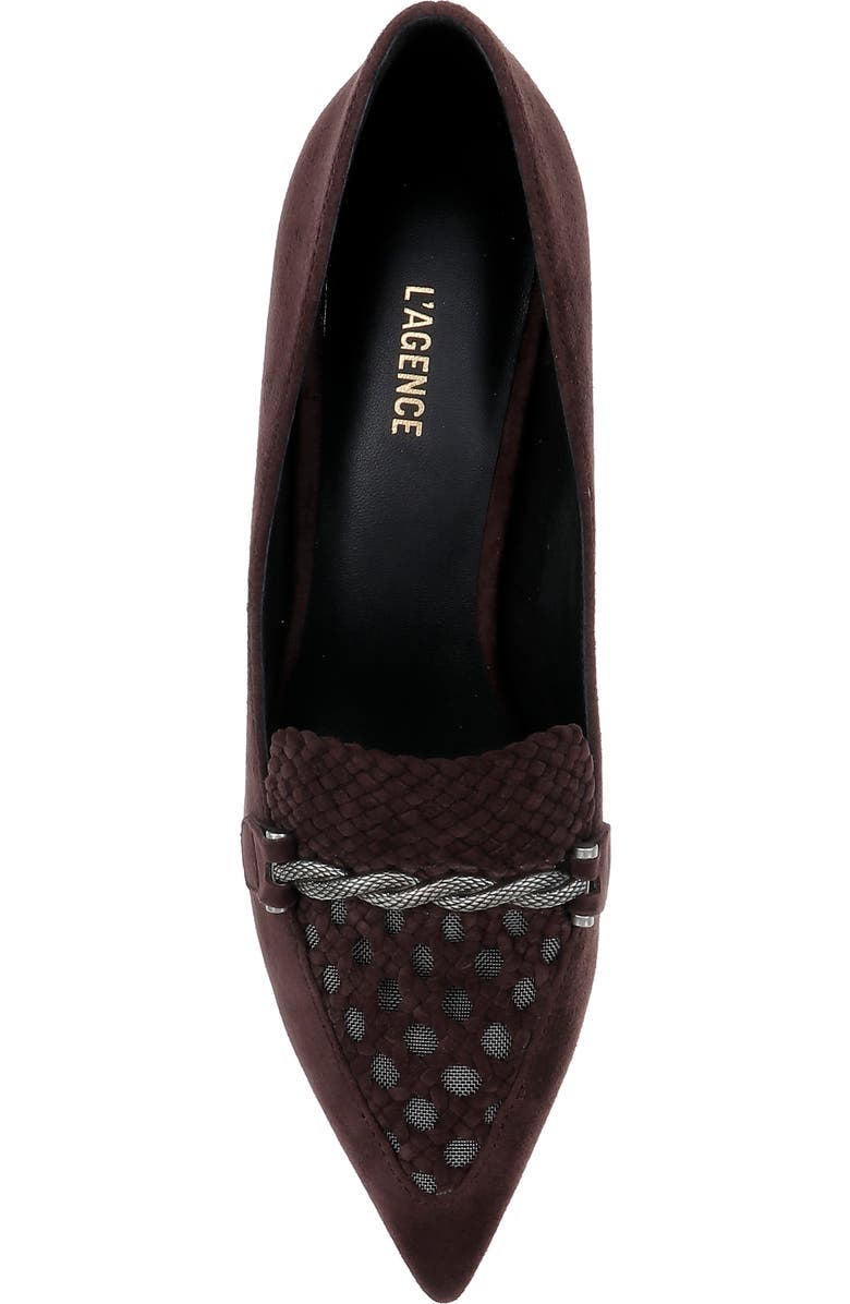 L'AGENCE Eleonore Pump, Alternate, color, Chocolate Suede