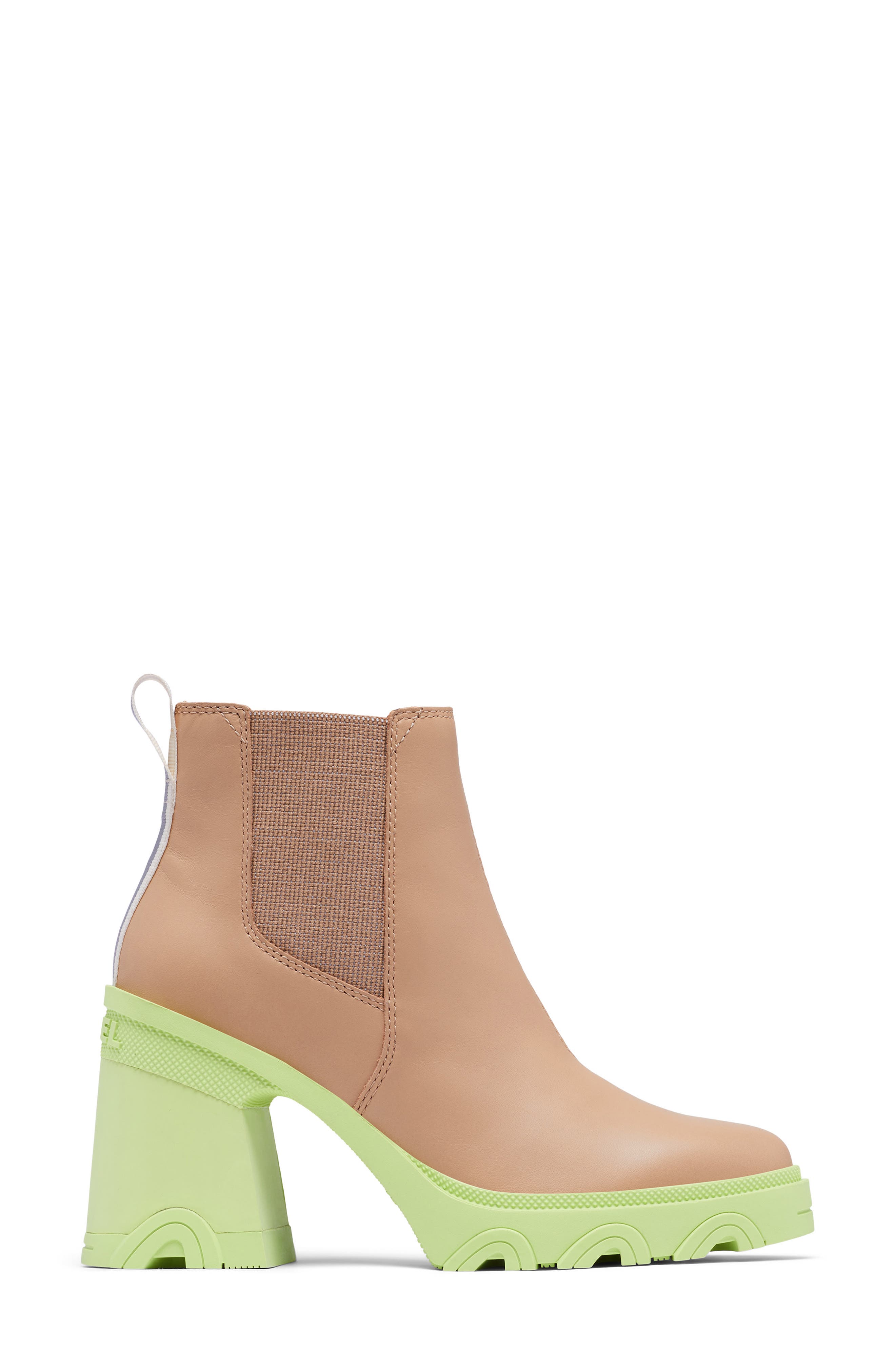 SOREL Brex<sup>™</sup> Waterproof Platform Block Heel Chelsea Boot, Alternate, color, Canoe/ Tippet