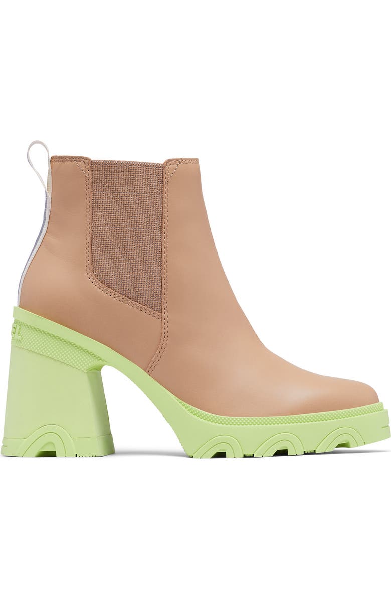 SOREL Brex<sup>™</sup> Waterproof Platform Block Heel Chelsea Boot, Alternate, color, Canoe/ Tippet