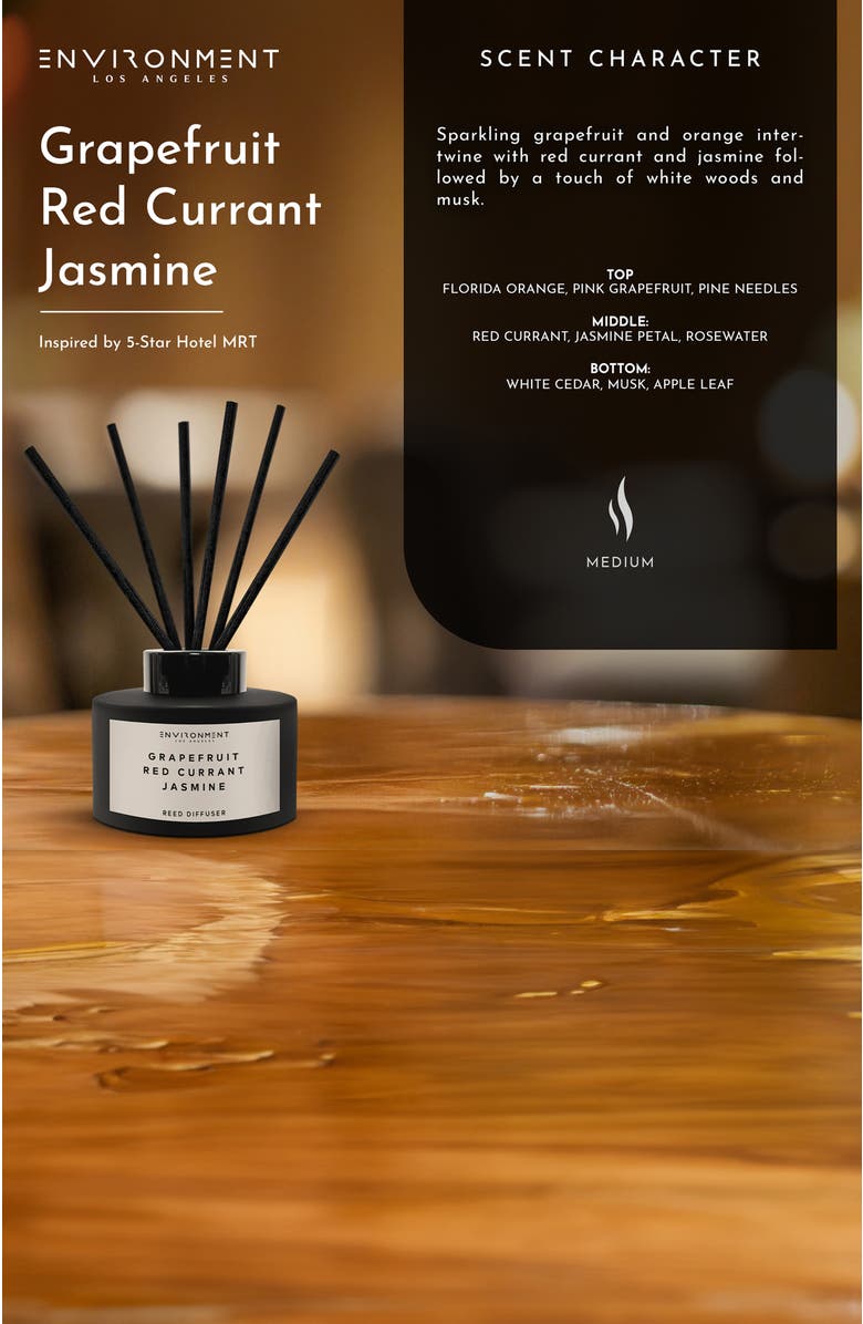 ENVIRONMENT Inspired by 5-Star Luxury Hotel Diffuser, Alternate, color, Grapefruit|Red Currant|Jasmine