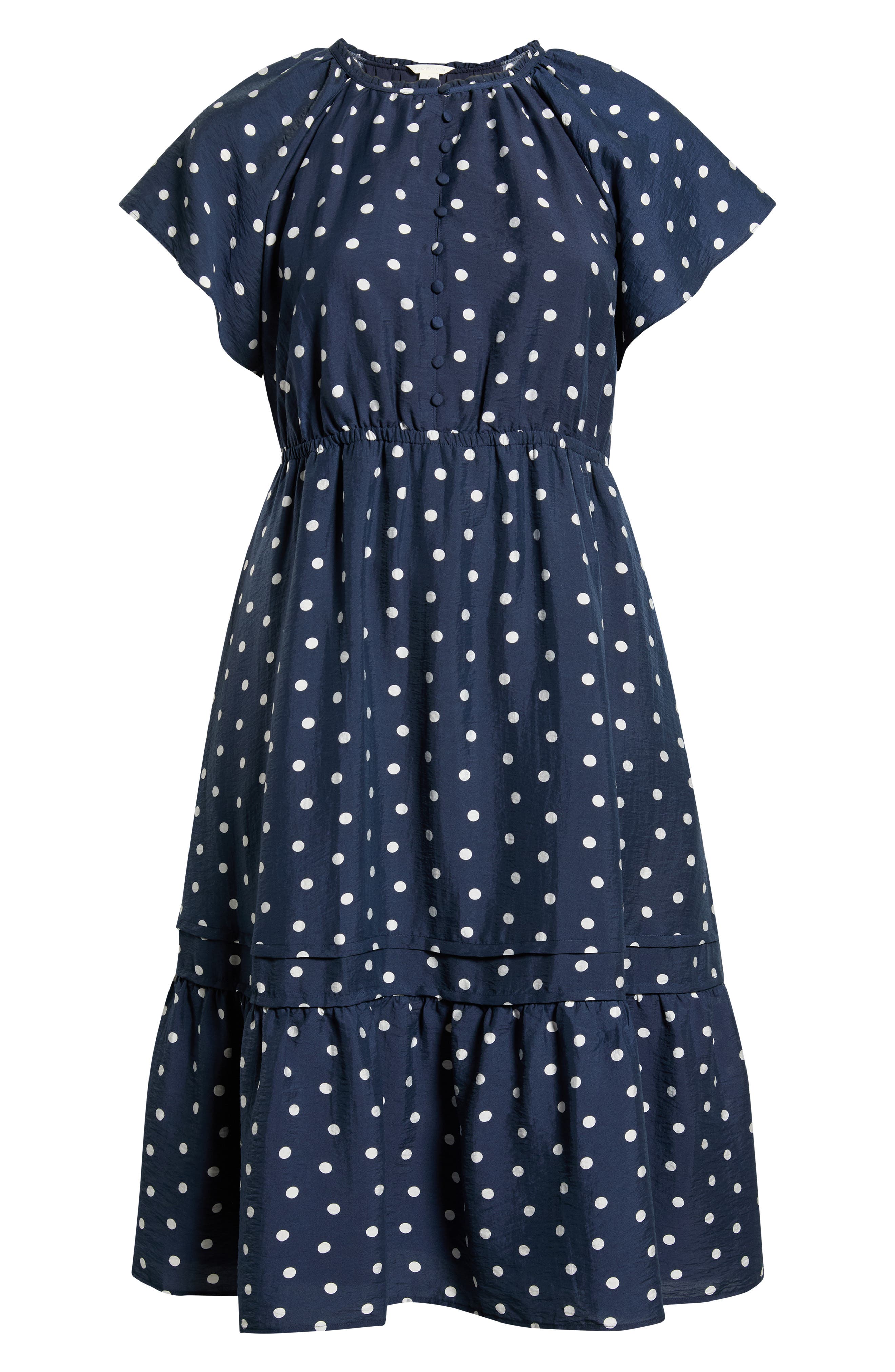 Flutter Sleeve Tiered Dress (Women) | Nordstrom