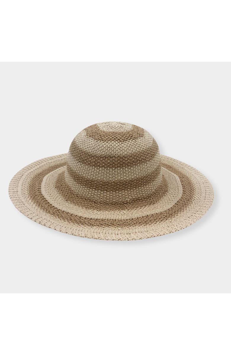 Kanut Sports Cassidy Women's Wide Brim Hat, Main, color, Natural Stripe