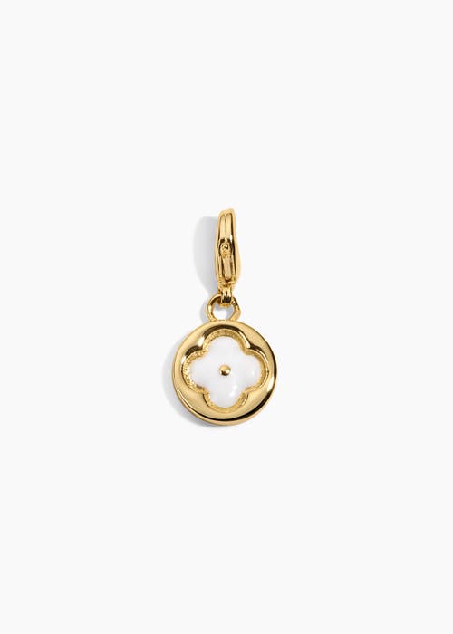 Electric Picks Clover Charm In Gold