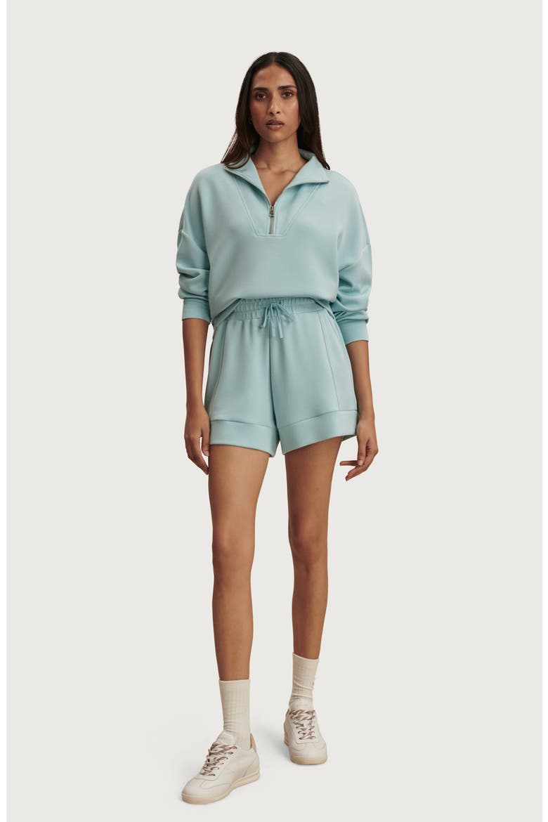Hawley Half-Zip Sweatshirt, Alternate, color, PORCELAIN BLUE
