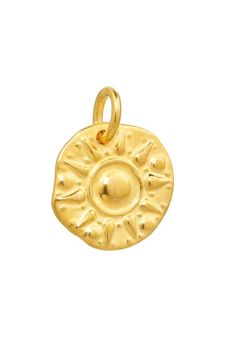 Talisman Sun Pendant Charm, Main, color, 18K GOLD VERMEIL