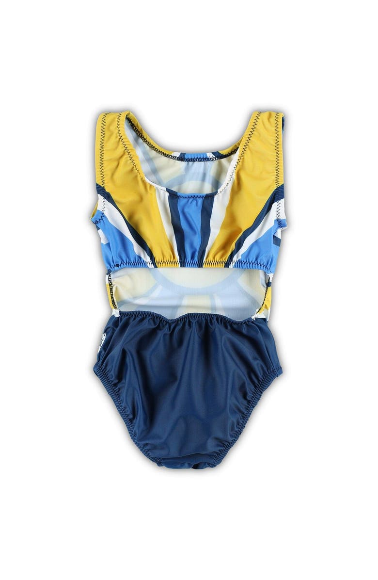 FOXYS LEOTARDS Girls Youth Gold UCLA Bruins Burst Leotard, Alternate, color, 