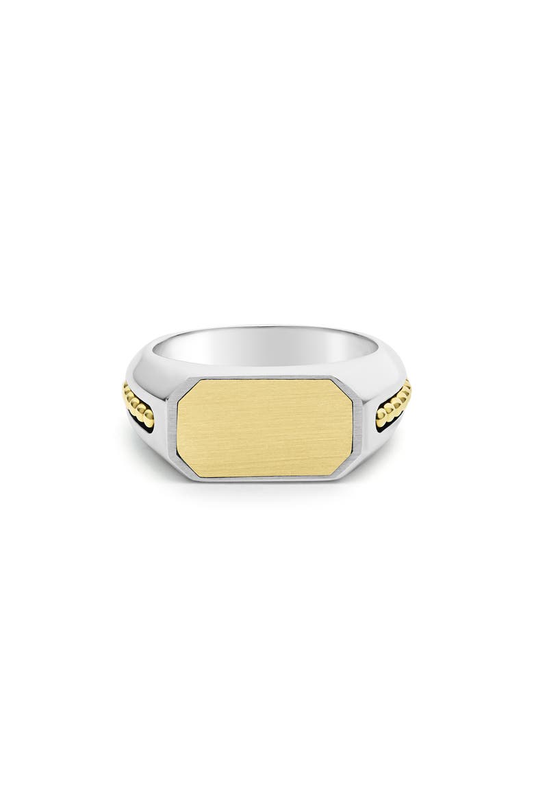 Anthem Satin Signet Ring, Alternate, color, TWO-TONE