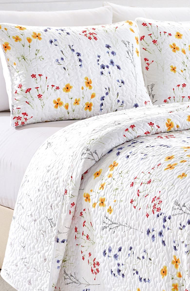 Woven & Weft Tiny Floral Quilt & Sham Set, Alternate, color, Wildflowers