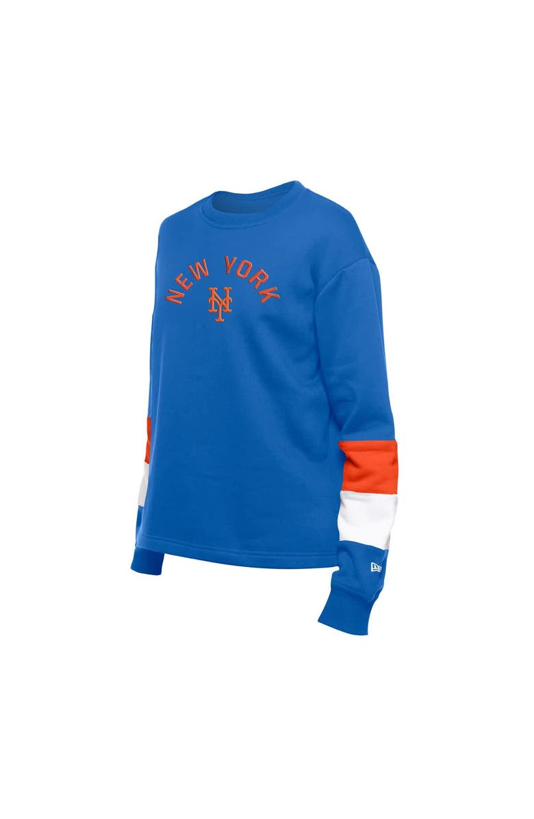 New Era Women's New Era  Blue New York Mets Game Day Color Pullover Sweatshirt, Alternate, color, Blue