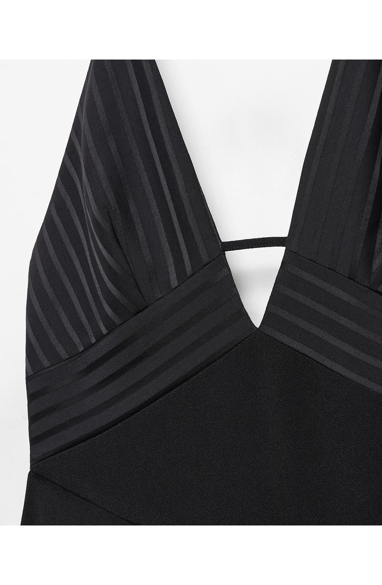 MANGO Halter Neck Flare Leg Jumpsuit, Alternate, color,