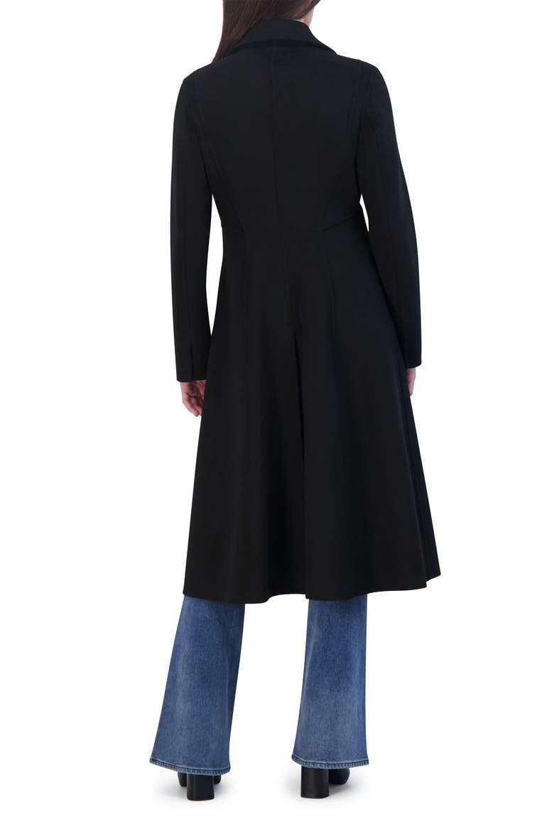 Shay Wool Blend Wrap Coat, Alternate, color, BLACK