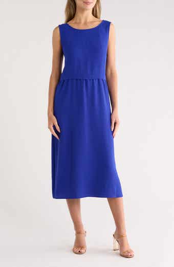 Connected Apparel Fit-and-Flare Sleeveless Dress