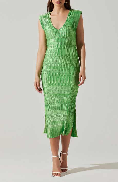 ASTR the Label Nyah Ruched Velvet Dress