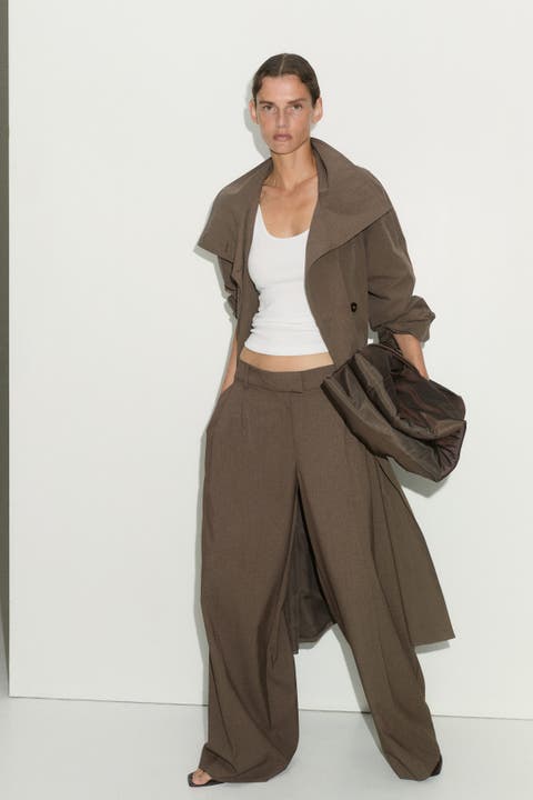 Wide-leg Dress Pants