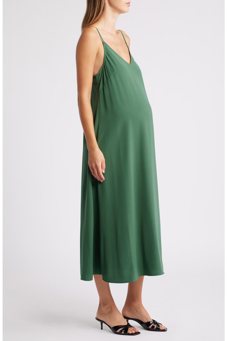 Victoria Maternity Slipdress, Alternate, color, GREEN