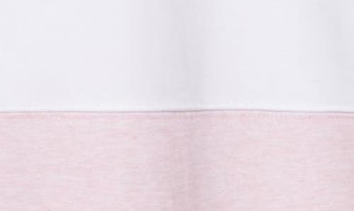 Ganni Striped Cotton Jersey Polo Sweater In Mauve Chalk