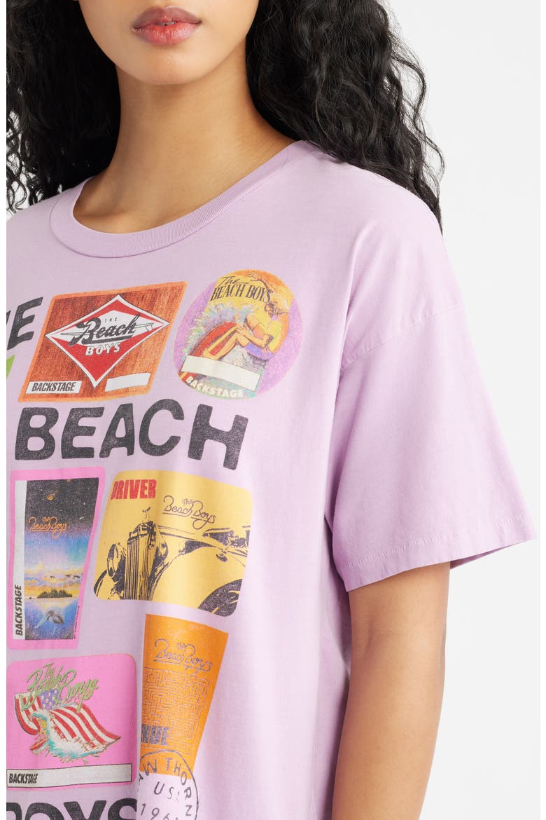 The Beach Boys Stage Merch Graphic T-Shirt, Alternate, color, HAZY ORCHID