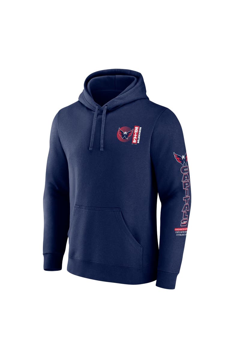 FANATICS Men's Fanatics Branded Navy Washington Capitals Revolution Pullover Hoodie, Alternate, color, Navy