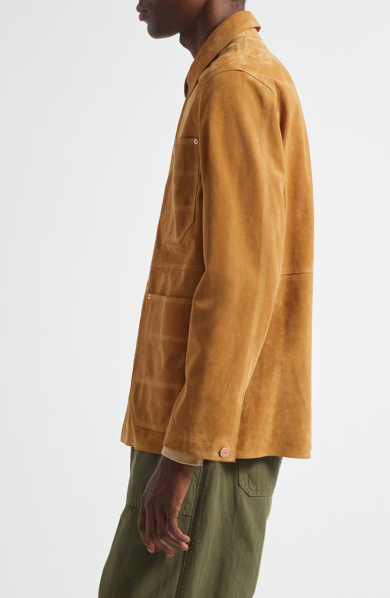 Drake's Welder Suede Chore Jacket, Alternate, color, Sand