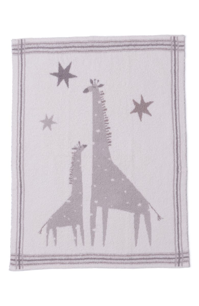 Barefoot Dreams<sup>®</sup> Giraffe Jacquard CozyChic<sup>®</sup> Stroller Blanket, Main, color, Sandstone Multi