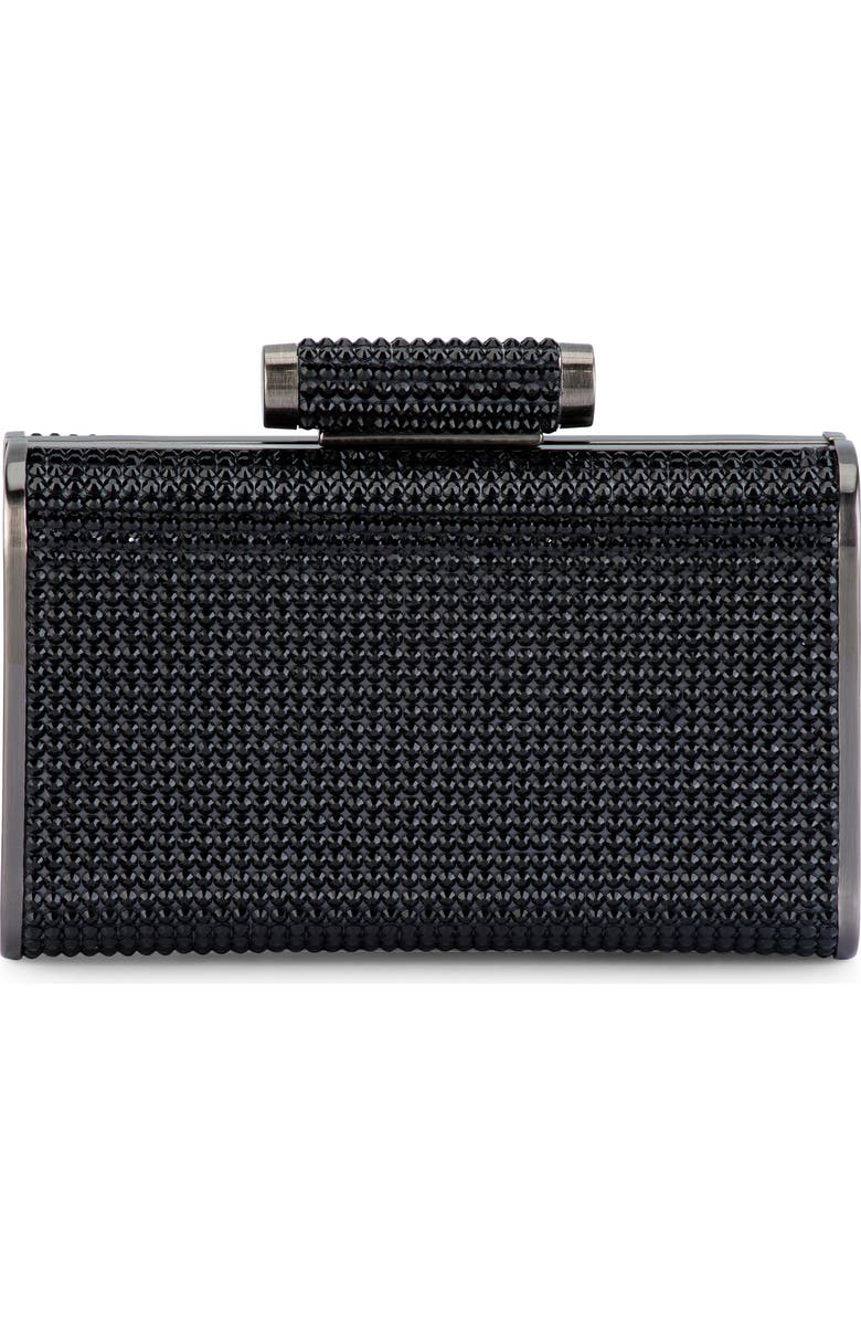 Olga Berg Bae Hot Fix Crystal Frame Clutch, Main, color,