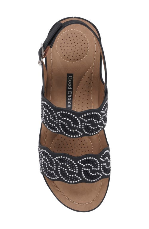 Gc Shoes Alexia Wedge Sandal In Black
