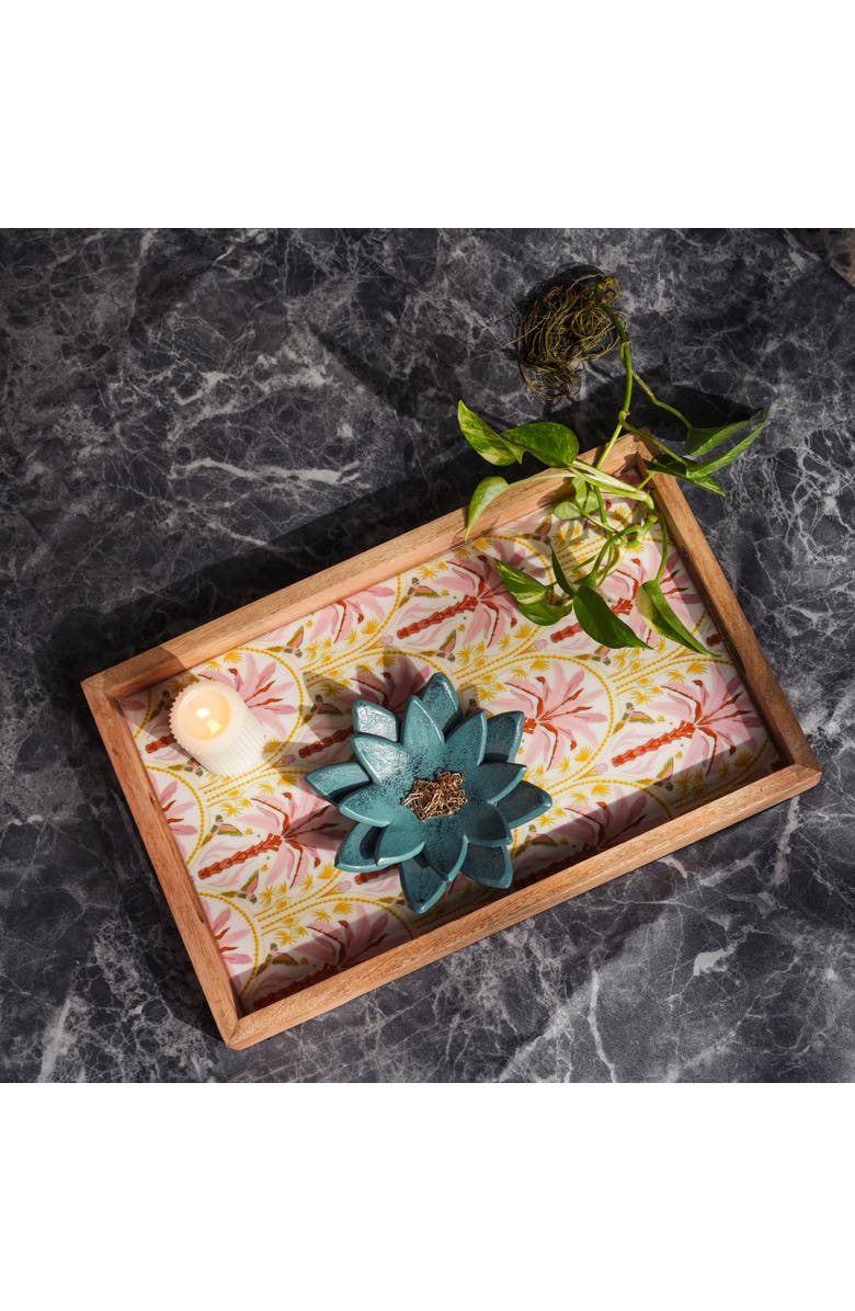 Mela Artisans Pink Summer Inlay Tray, Alternate, color, Pink