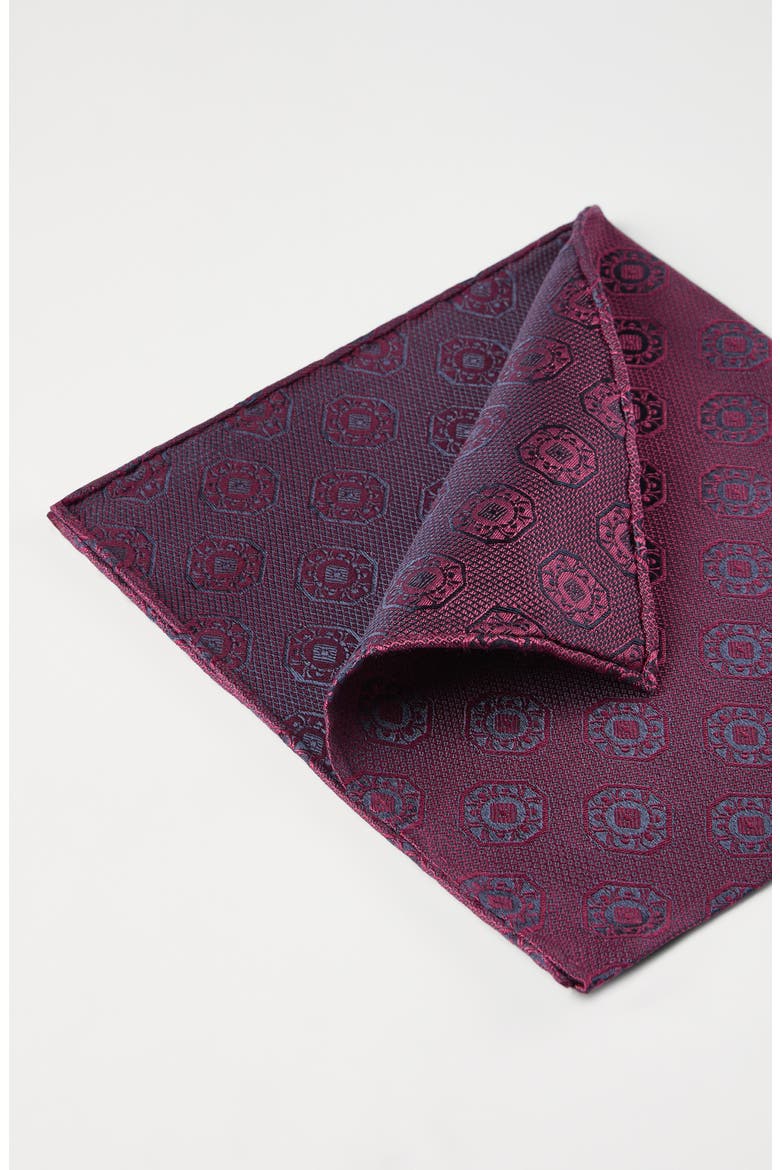 Pocket square with pattern, Alternate, color, Cherry