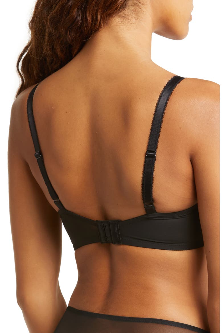 Side Note Full Coverage Underwire Bra, Alternate, color, BLACK